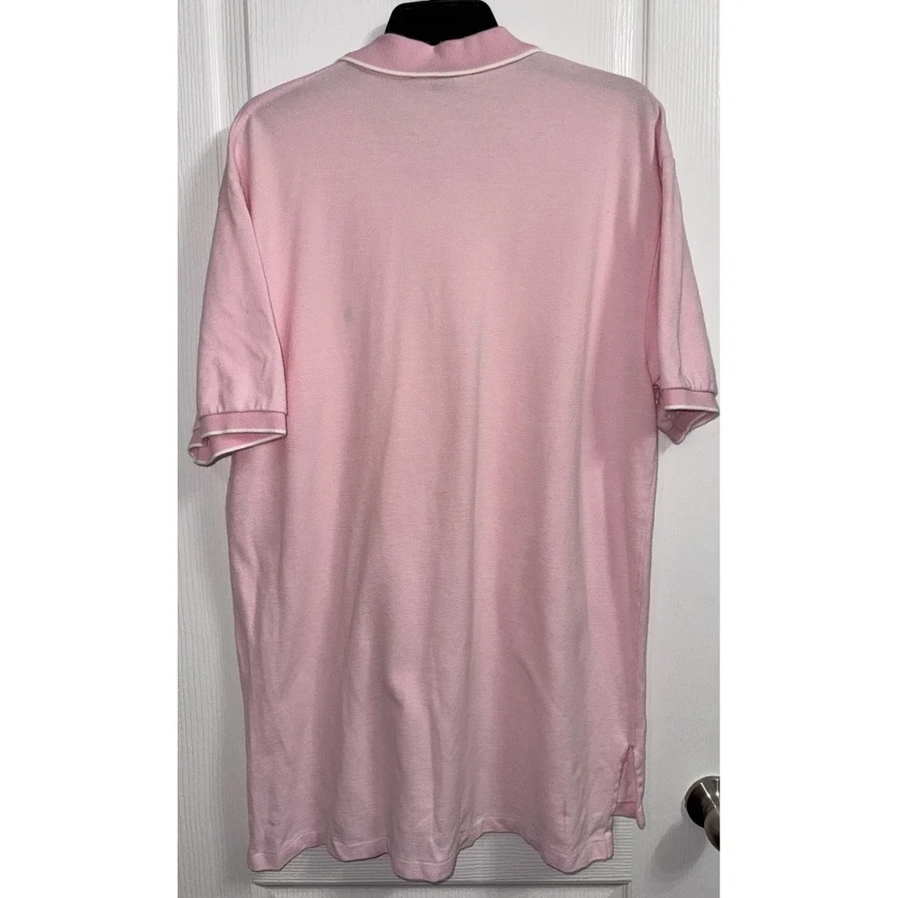 Polo by Ralph Lauren Men's Pink Solid Short Sleeve Cotton Golf Polo Shirt XL